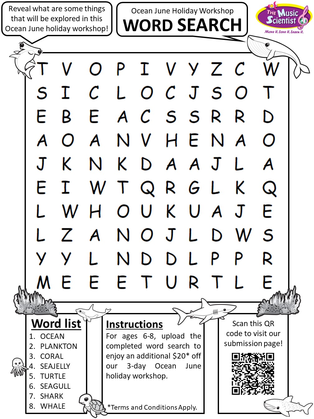 Maze & Word Search Activities - THE MUSIC SCIENTIST